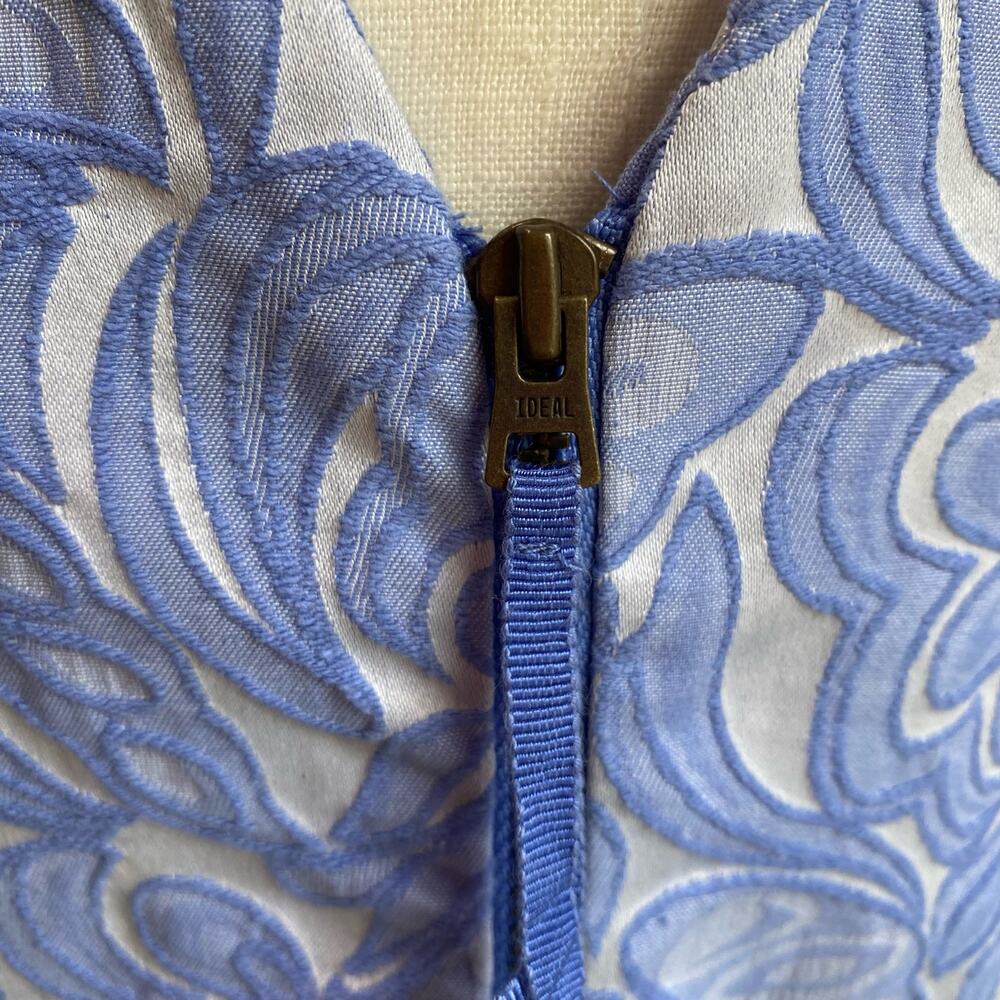 Anthropologie Maeve Claribel Jacquard Midi Dress in Periwinkle Size 8 - Picture 8 of 9